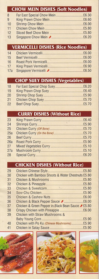 Far East Chinese takeaway Barry